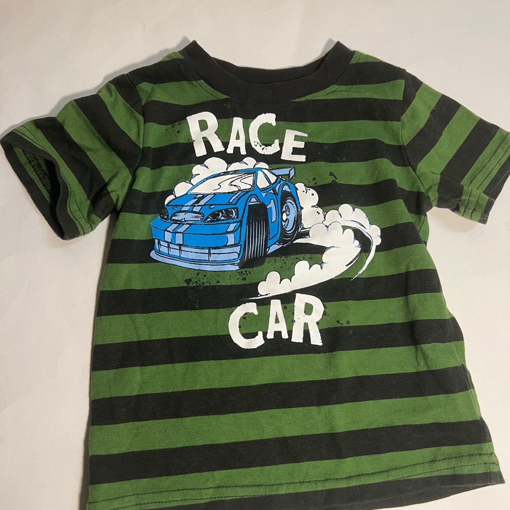 Boys Faded Glory Green and Black Race Car Toy